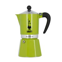 Bialetti Coffee Pot Rainbow 6 Cup 270ml Green Bialetti Coffee Pot Rainbow 6 Cup 270ml Green