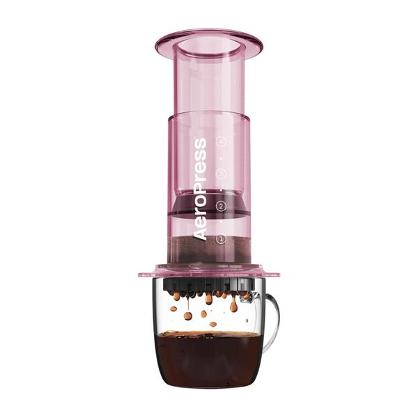 AeroPress Clear Pink Coffee Maker